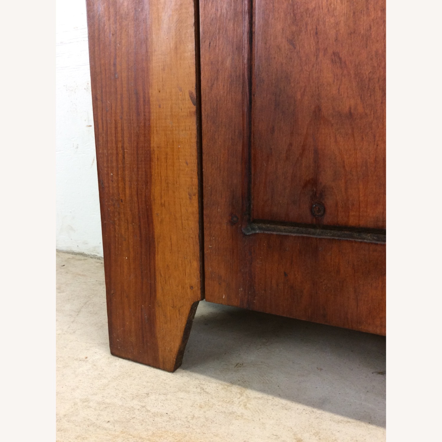 Antique American Pine Cabinet with 4 Shelves - image-12