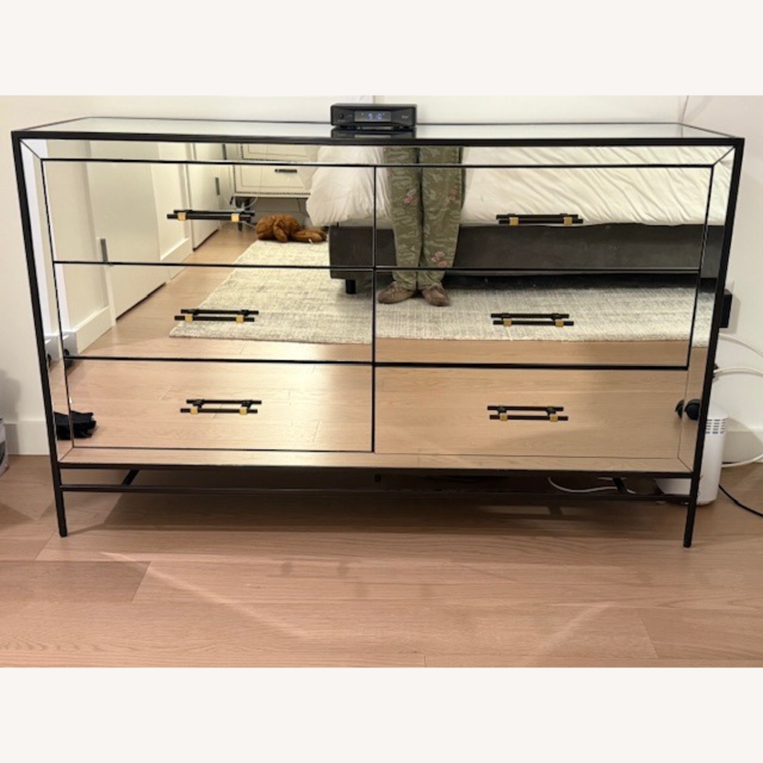 West Elm Mirrored 6-Drawer Dresser - image-1