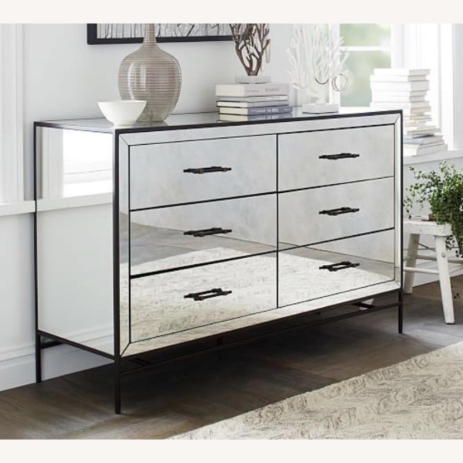 West Elm Mirrored 6-Drawer Dresser - image-7