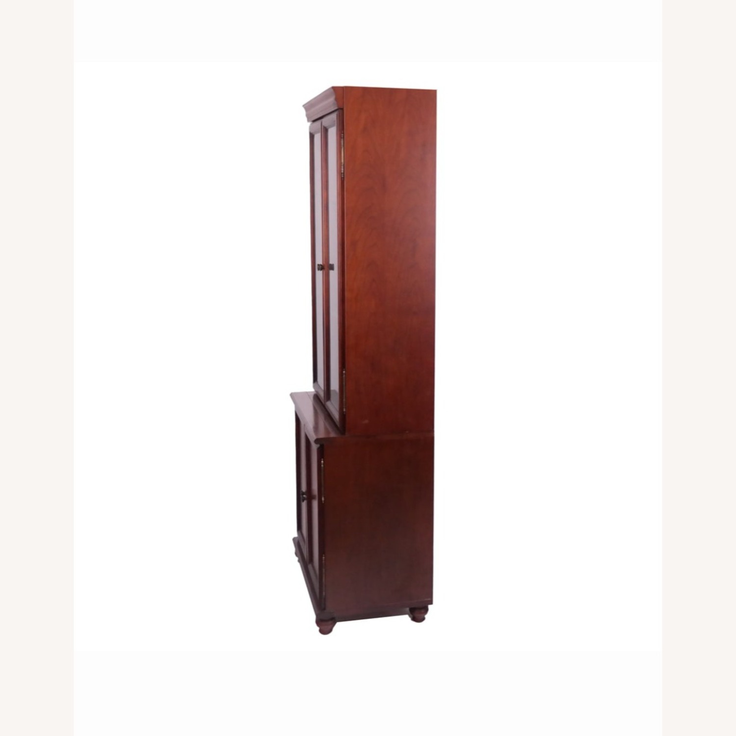 Bombay & Co. Cherry Bookcases w Interior Lights - image-8