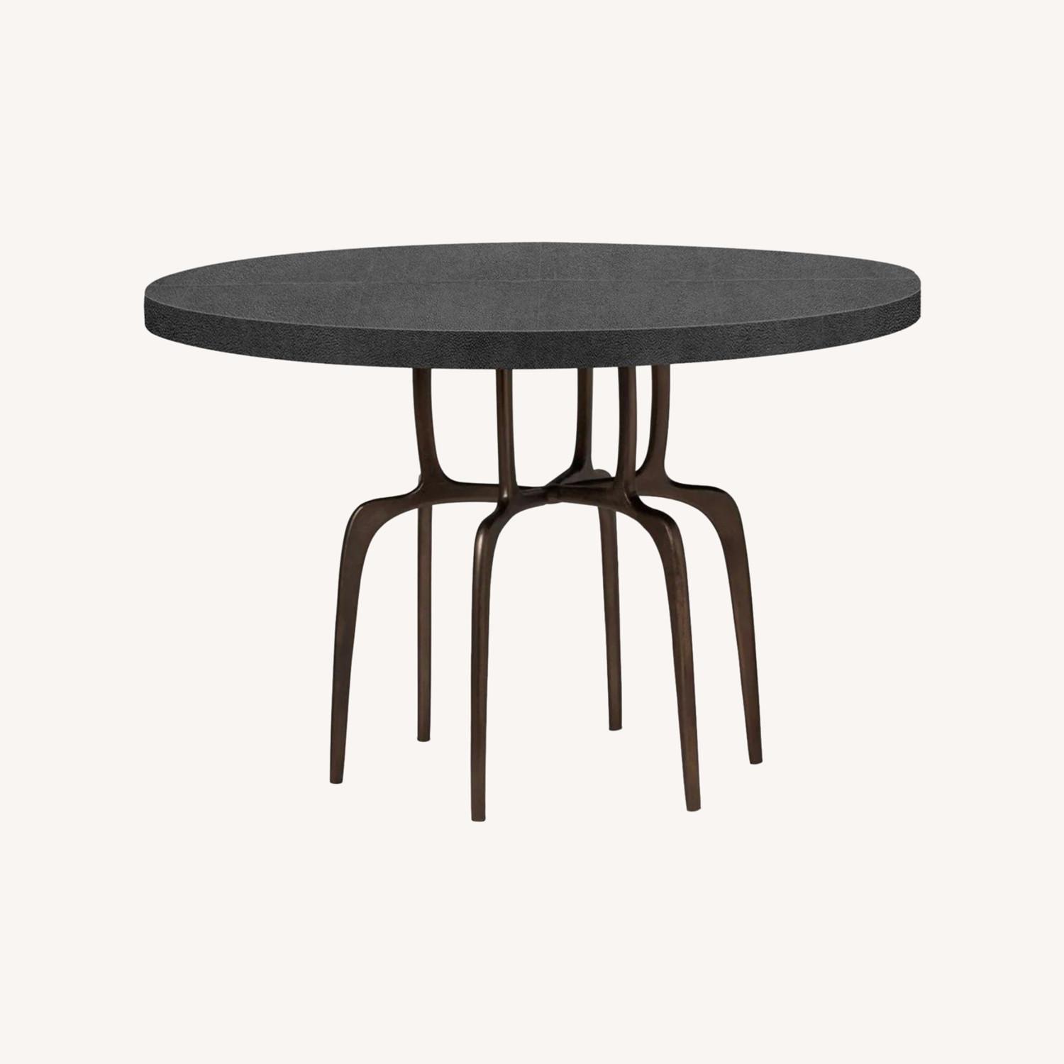 Made Goods Cyrano Faux Shagreen Dining Table 48" - image-0