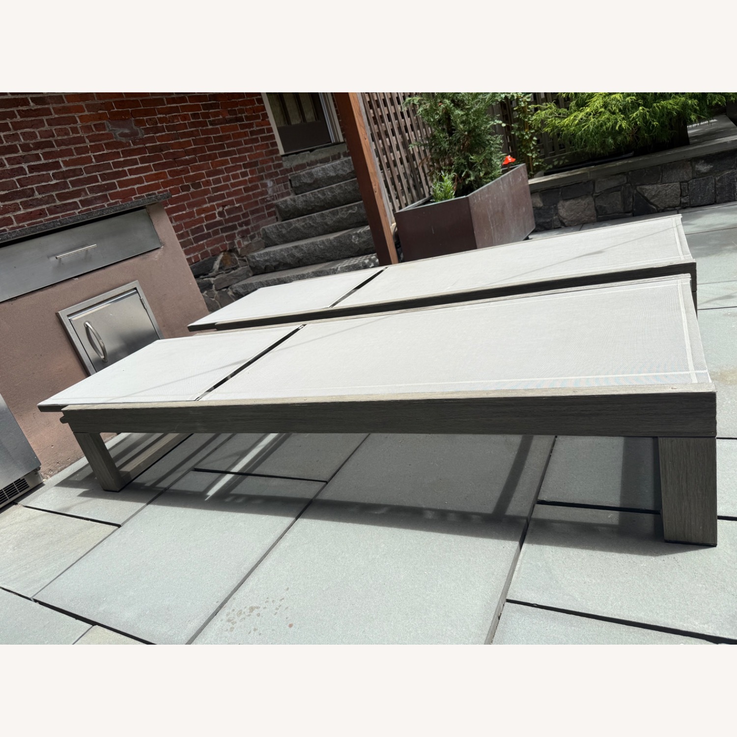 West Elm Outdoor Chaise Lounge Set - image-3