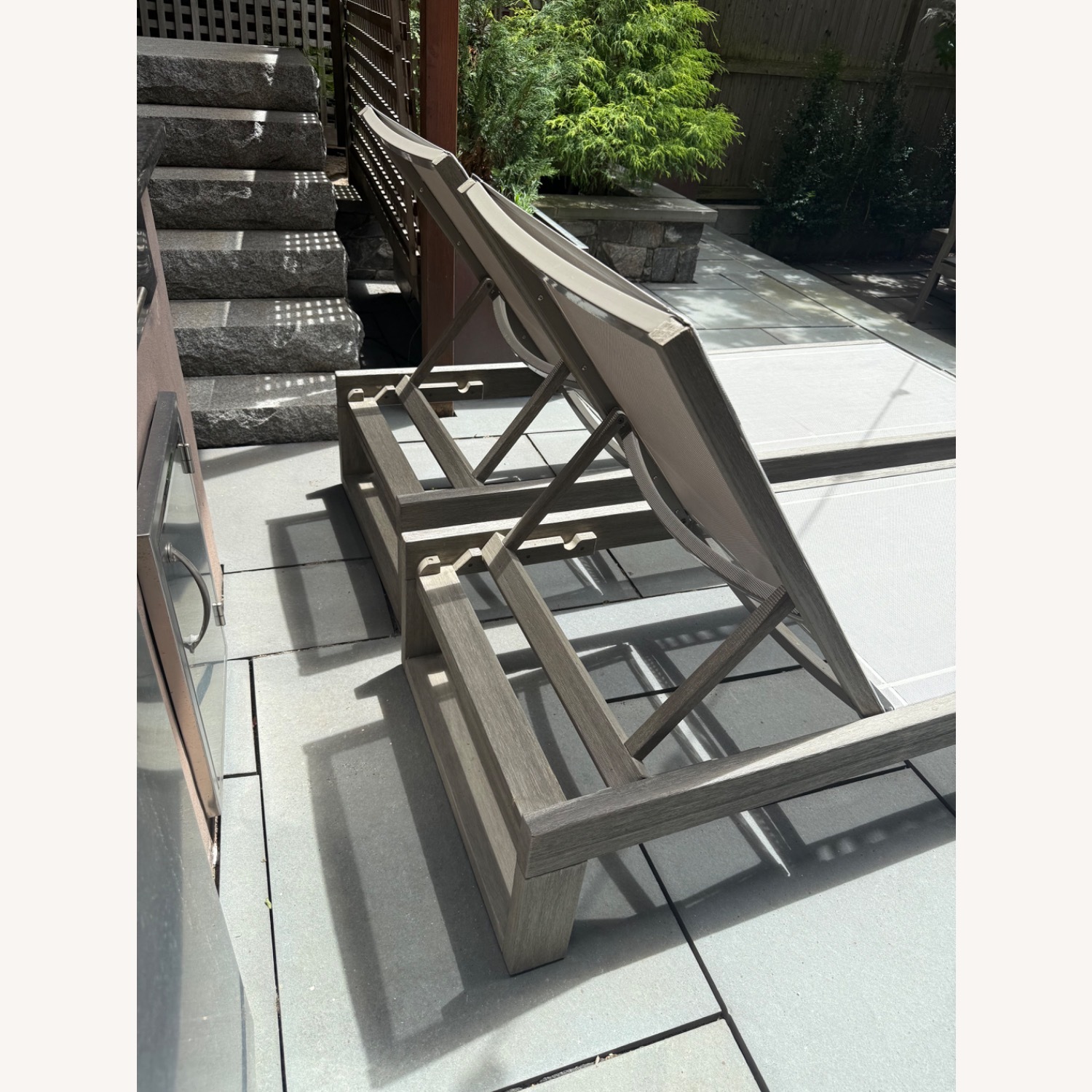 West Elm Outdoor Chaise Lounge Set - image-6