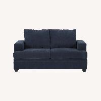 Bonaterra Midnight Navy Blue Fabric 70" Loveseat