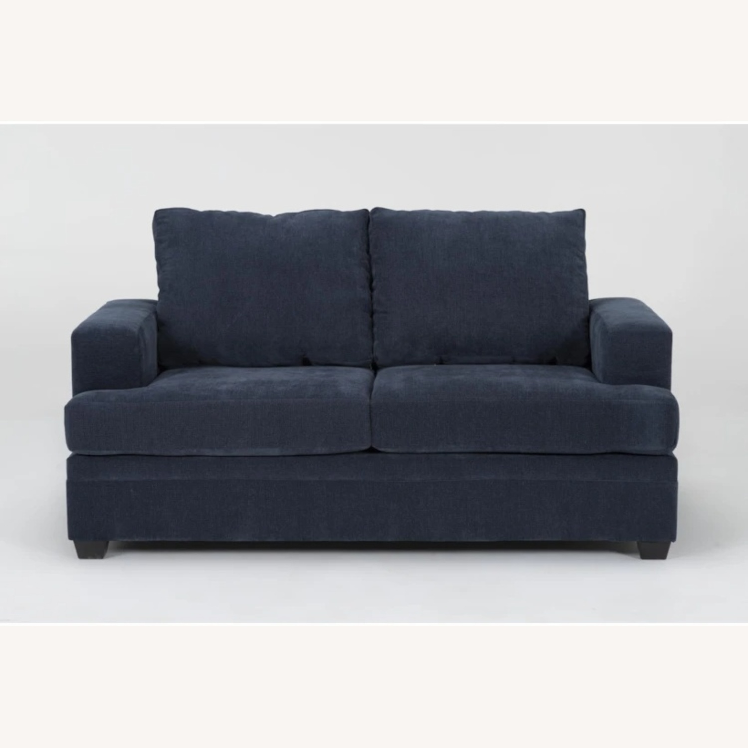 Bonaterra Midnight Navy Blue Fabric 70" Loveseat - image-4