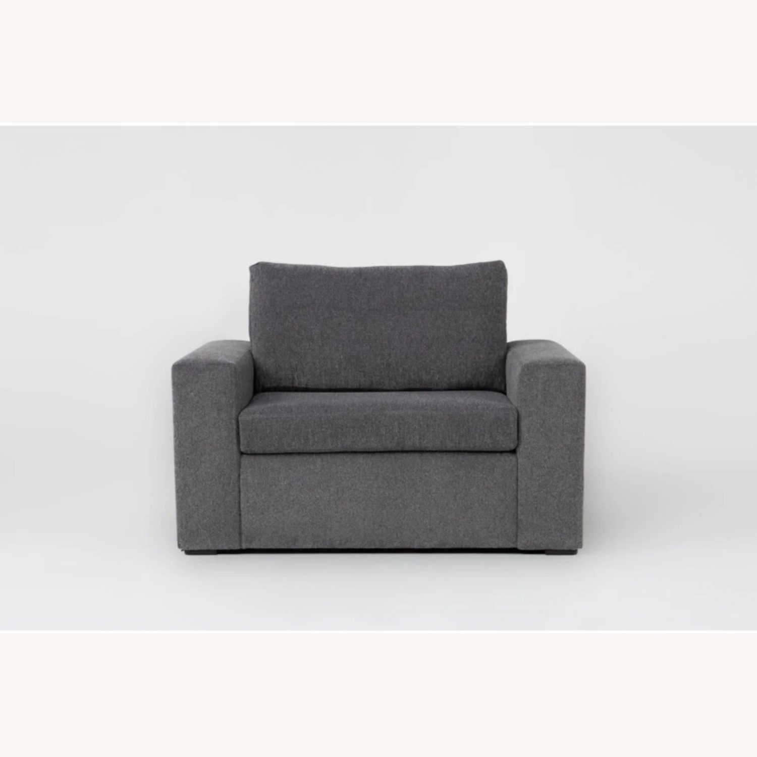 Sebastian Slate Chenille Fabric 55" Oversized Chairs - image-4