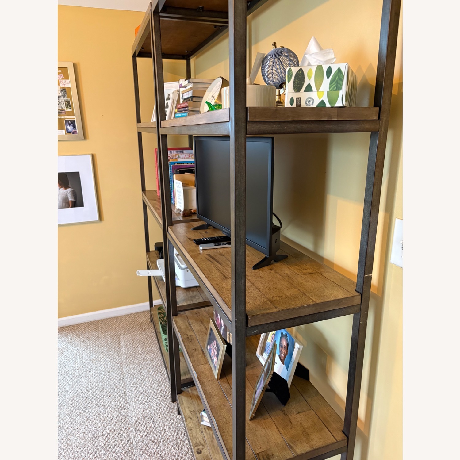 Wood and Metal Bookshelves - image-2