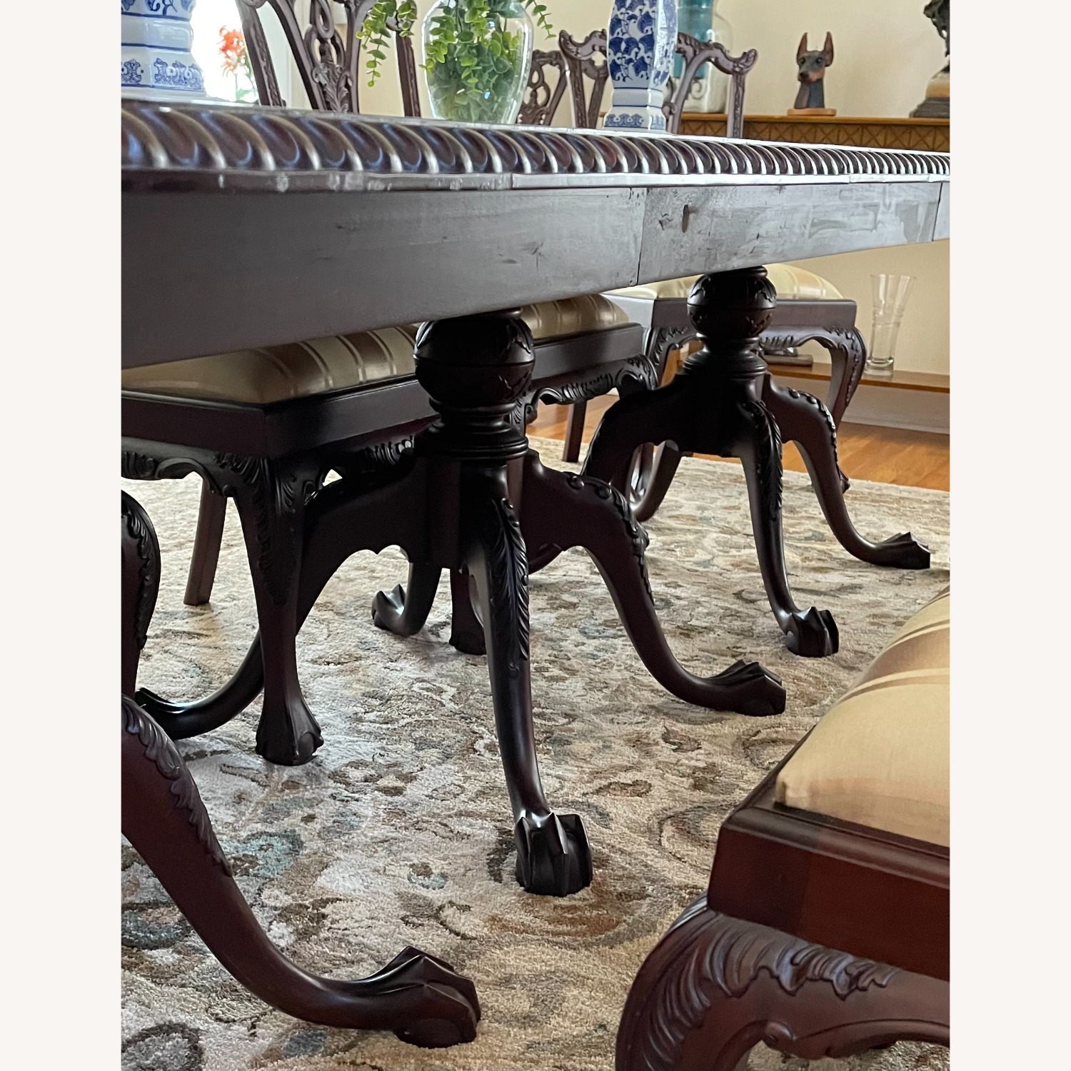 Maitland Smith Mahogany Chippendale Dining/Conference Room Set - image-4