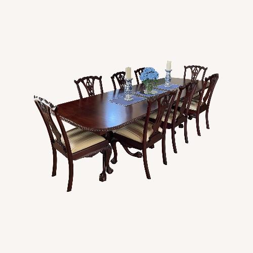 Used Maitland Smith Mahogany Chippendale Dining/Conference Room Set for sale on AptDeco