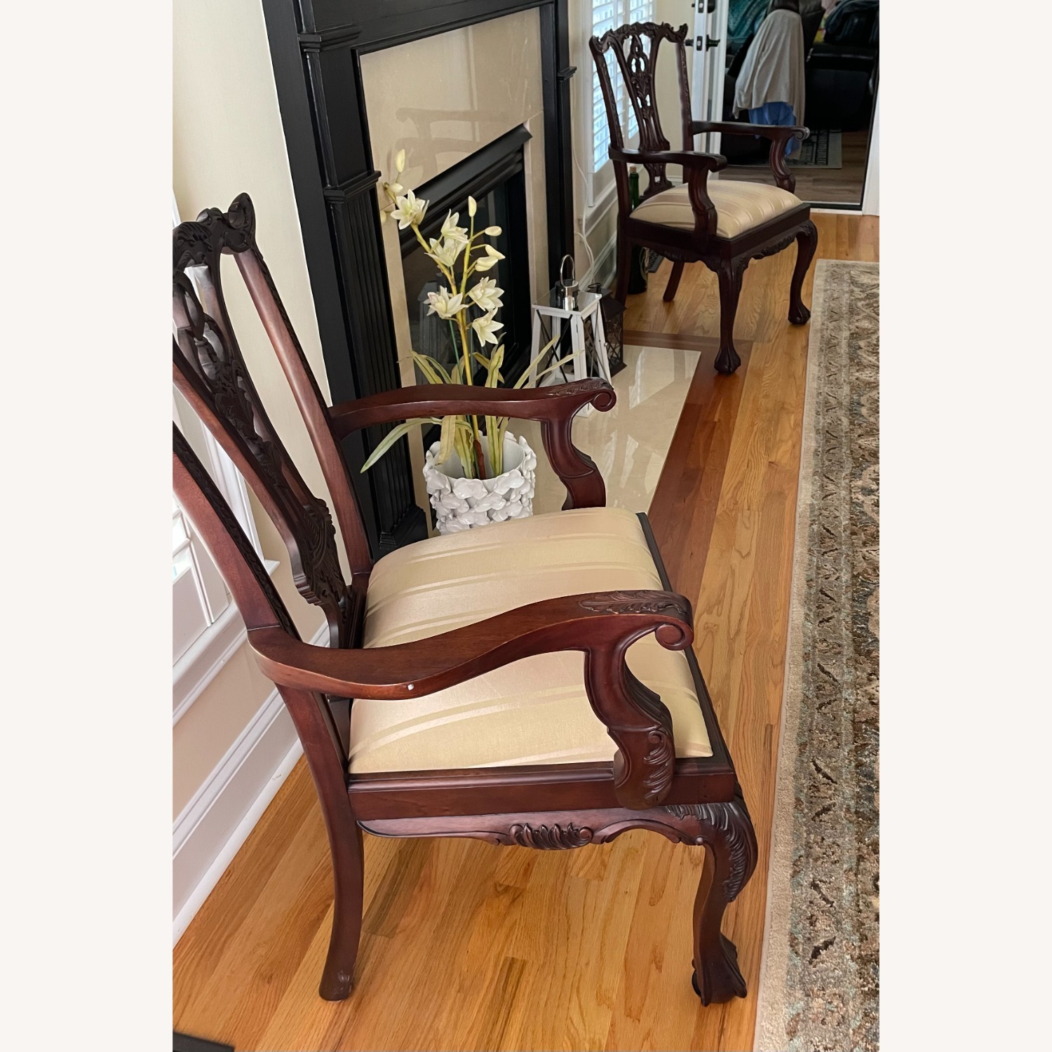 Maitland Smith Mahogany Chippendale Dining/Conference Room Set - image-5