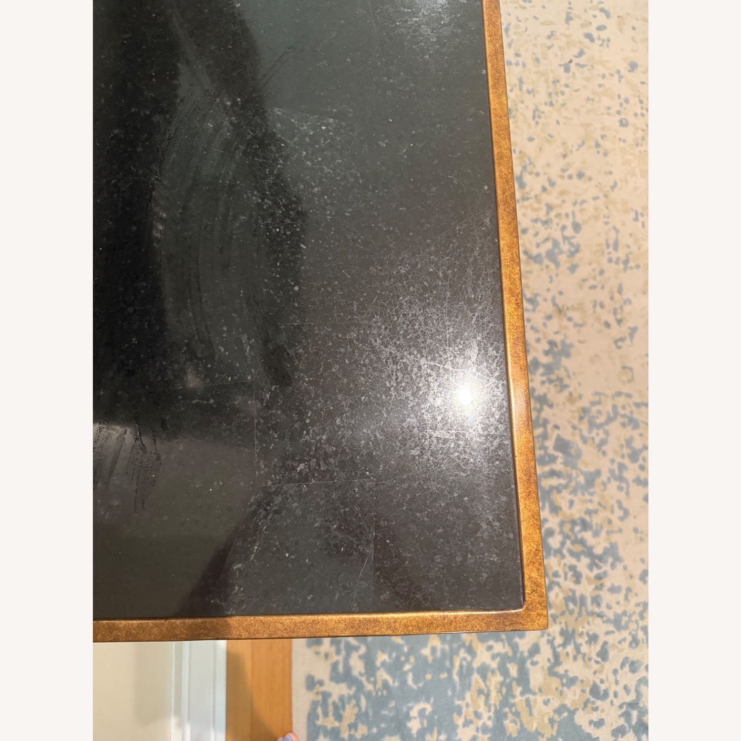 Bronze Granite Console Table and Mirror - image-5