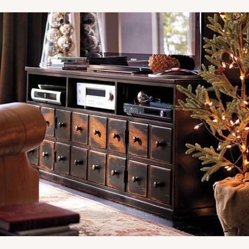 Used Pottery Barn Apothecary Andover Media Console for sale on AptDeco