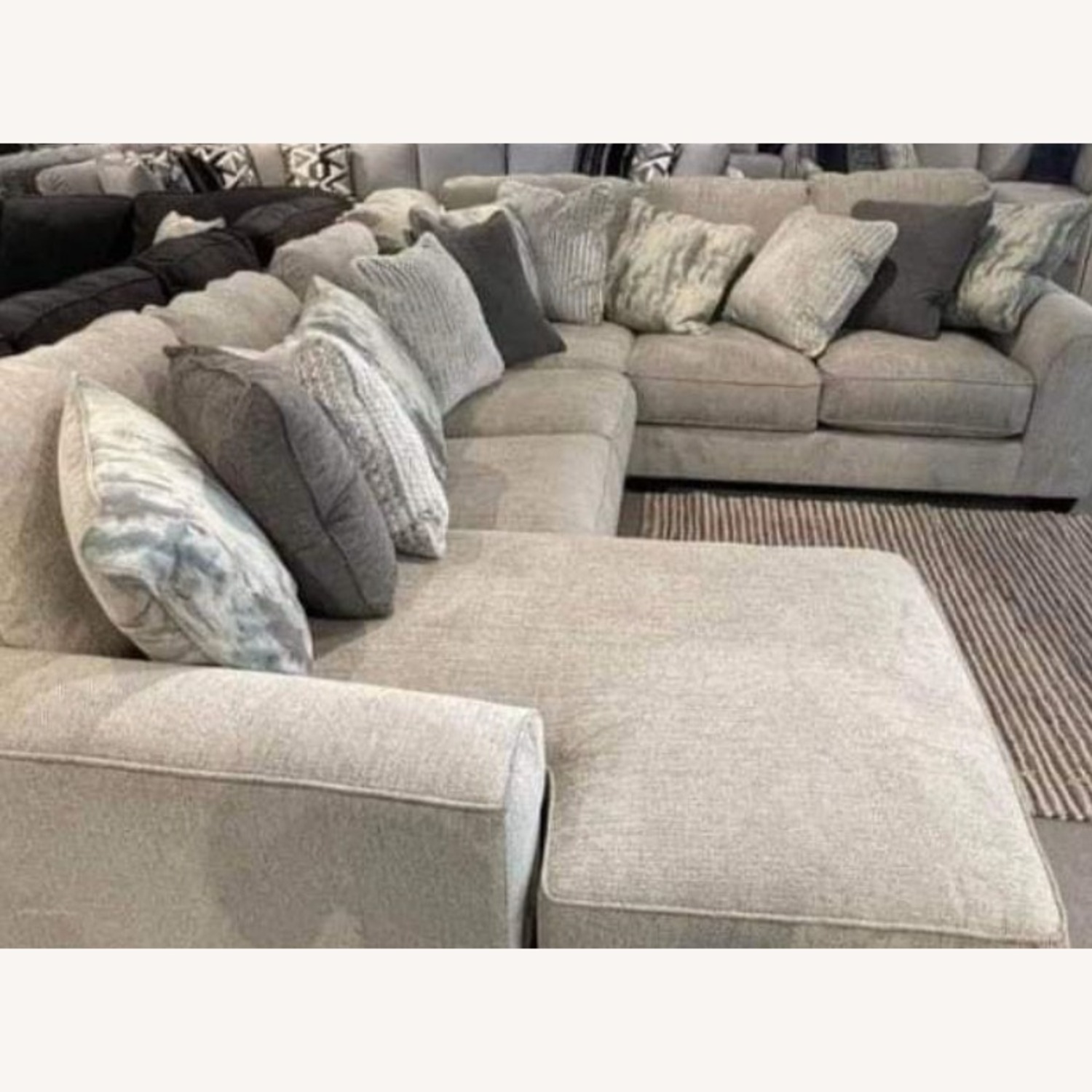 Ashley Furniture Light Grey Sectional Couch - image-2
