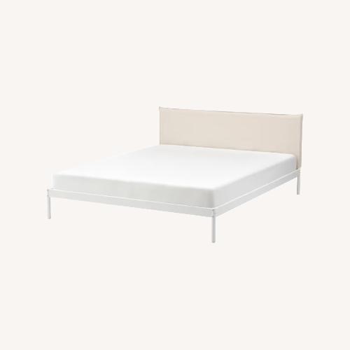 Used IKEA Kleppstad White Queen Bed  for sale on AptDeco