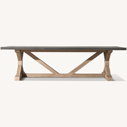 Used Restoration Hardware 9 Foot Concrete Dining Table for sale on AptDeco
