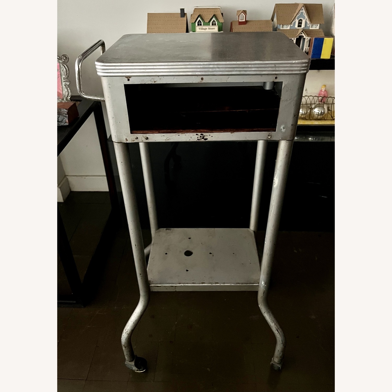 Industrial Side Table Medical Salvage 1950s - image-14