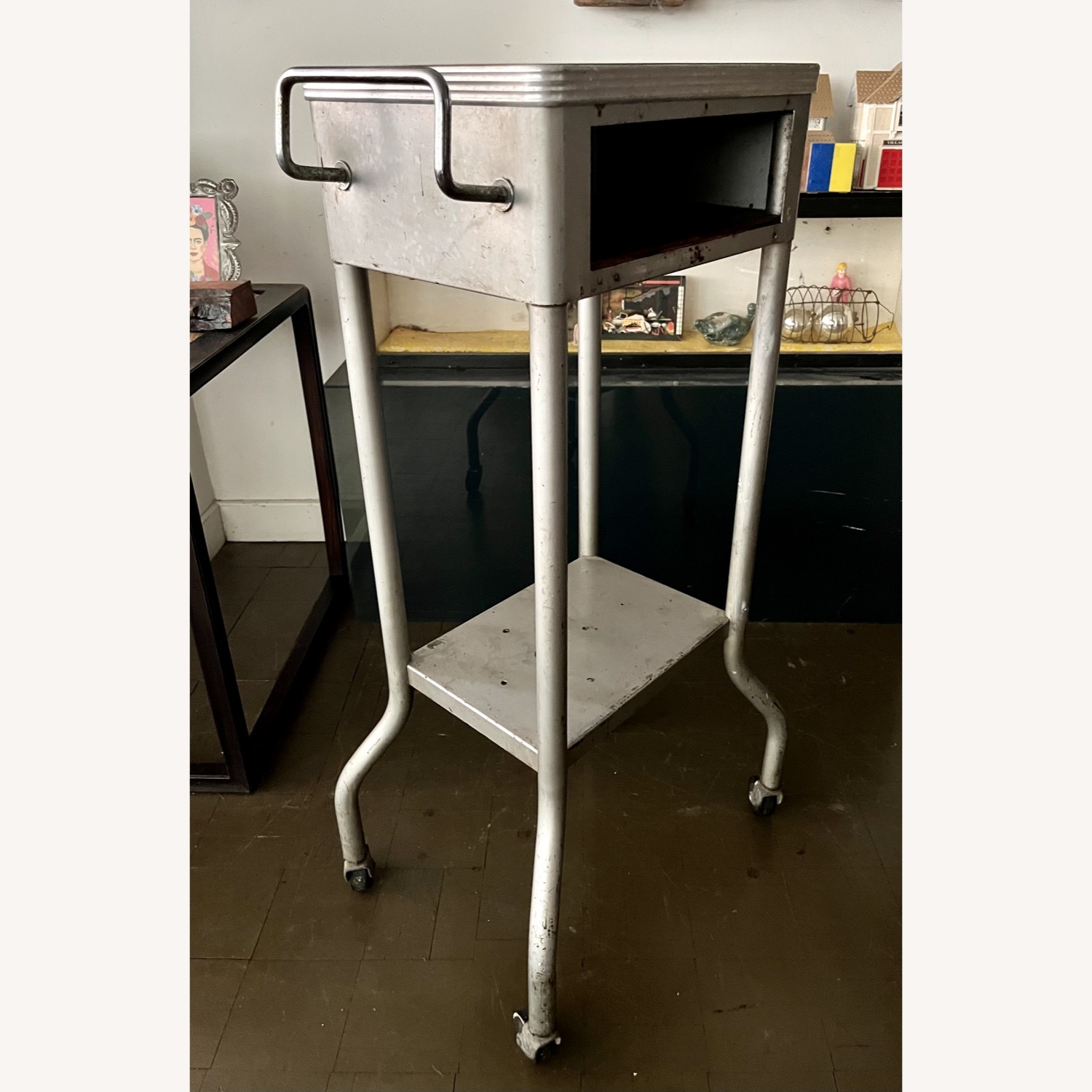 Industrial Side Table Medical Salvage 1950s - image-12