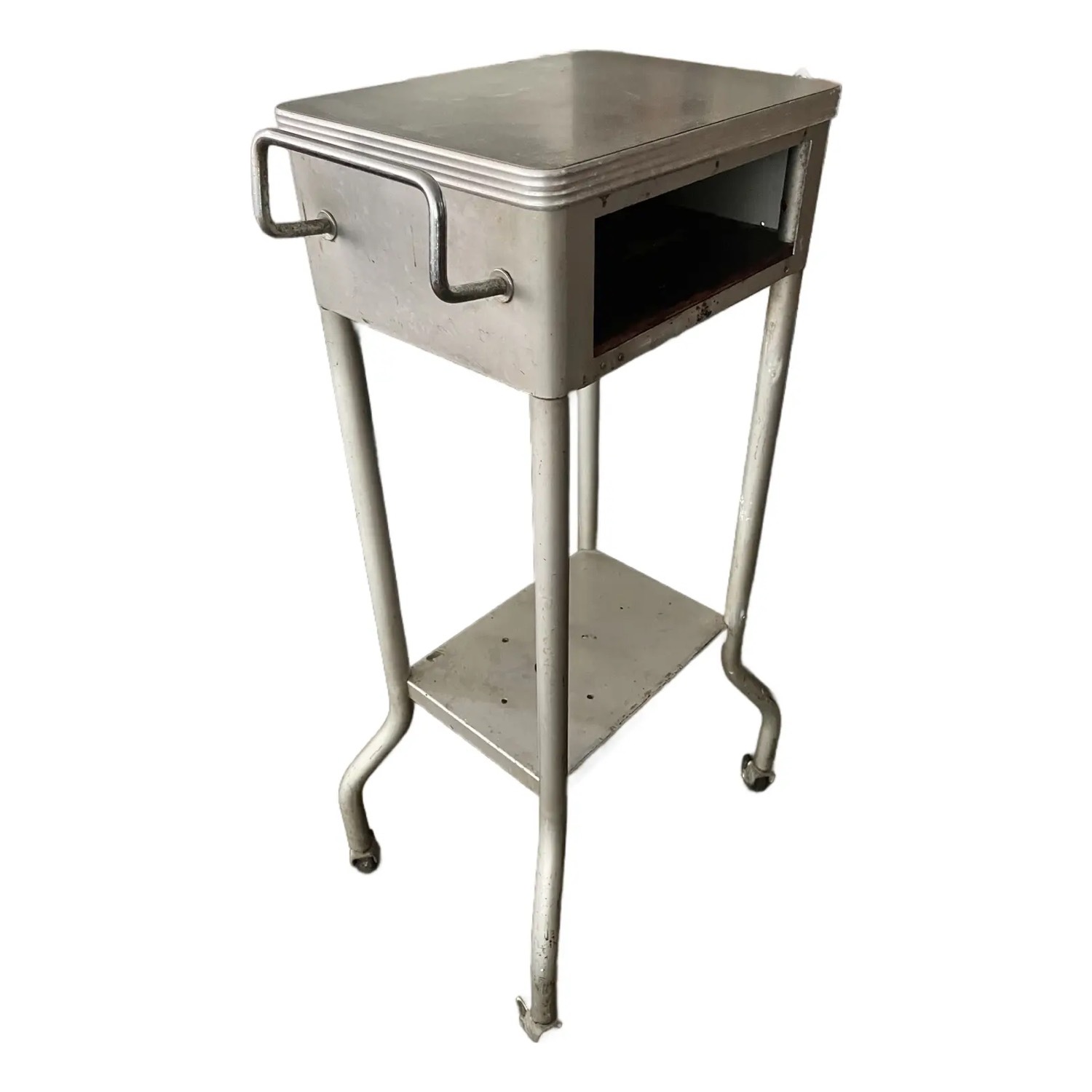 Industrial Side Table Medical Salvage 1950s - image-20