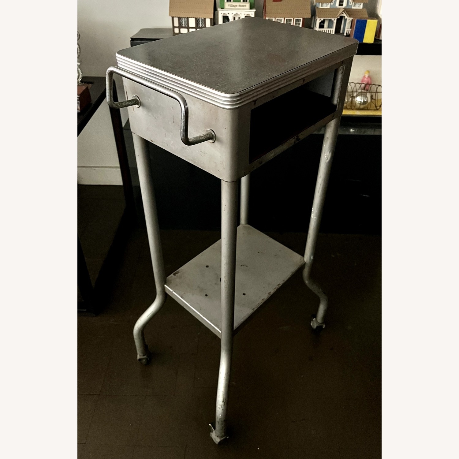 Industrial Side Table Medical Salvage 1950s - image-18