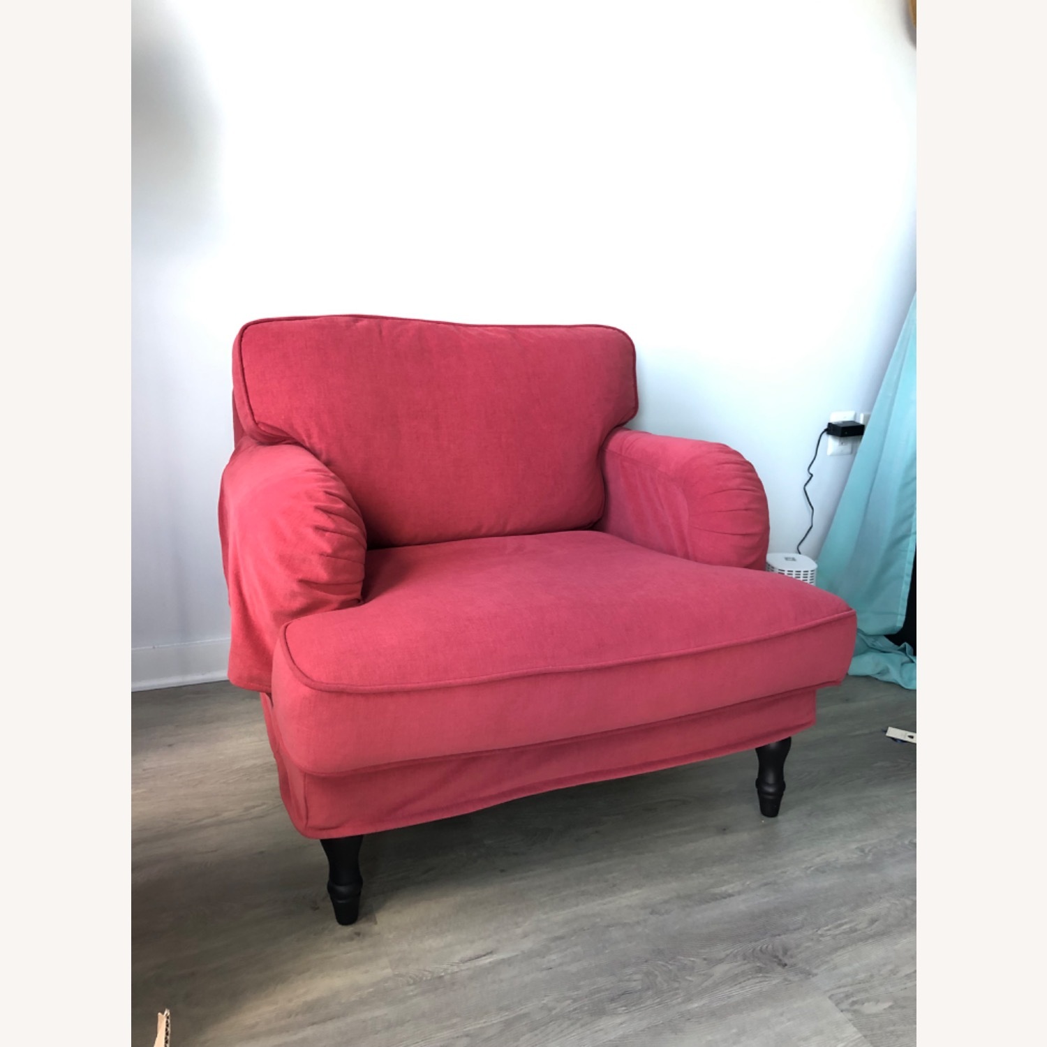 IKEA Stocksund Light Red Extra Wide and Deep Armchair - image-1