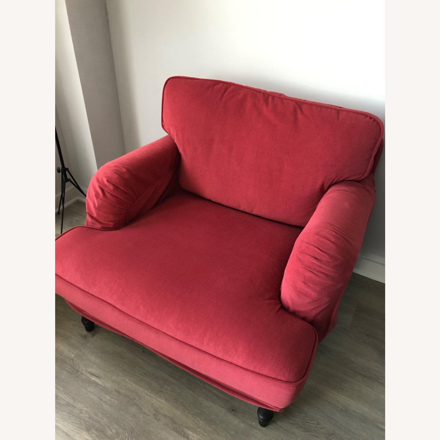 IKEA Stocksund Light Red Extra Wide and Deep Armchair - image-3