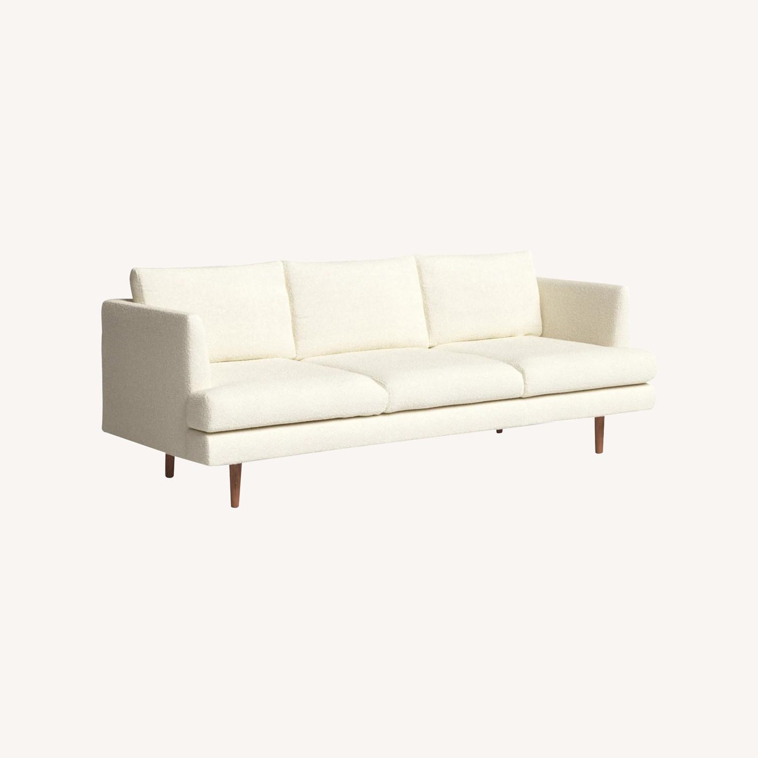 AllModern Miller 84'' White Boucle Couch - image-0