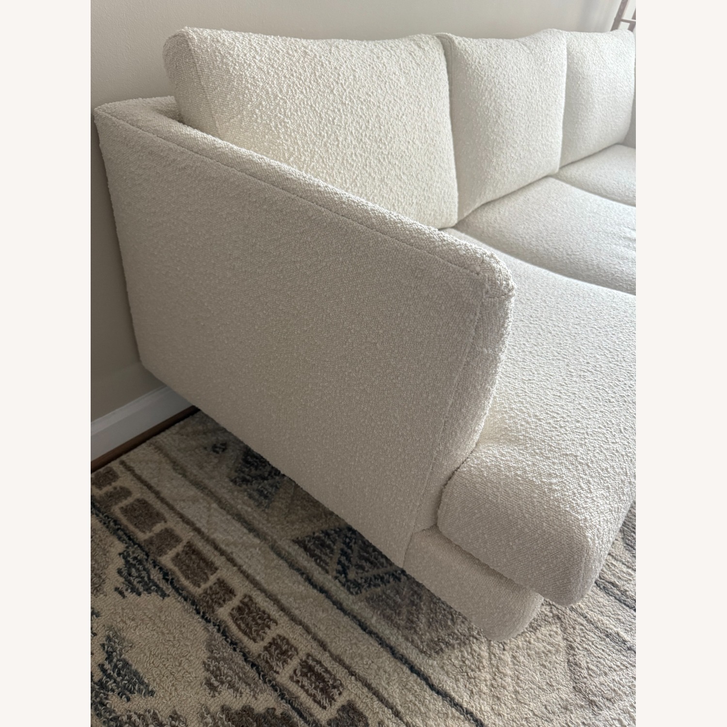 AllModern Miller 84'' White Boucle Couch - image-4