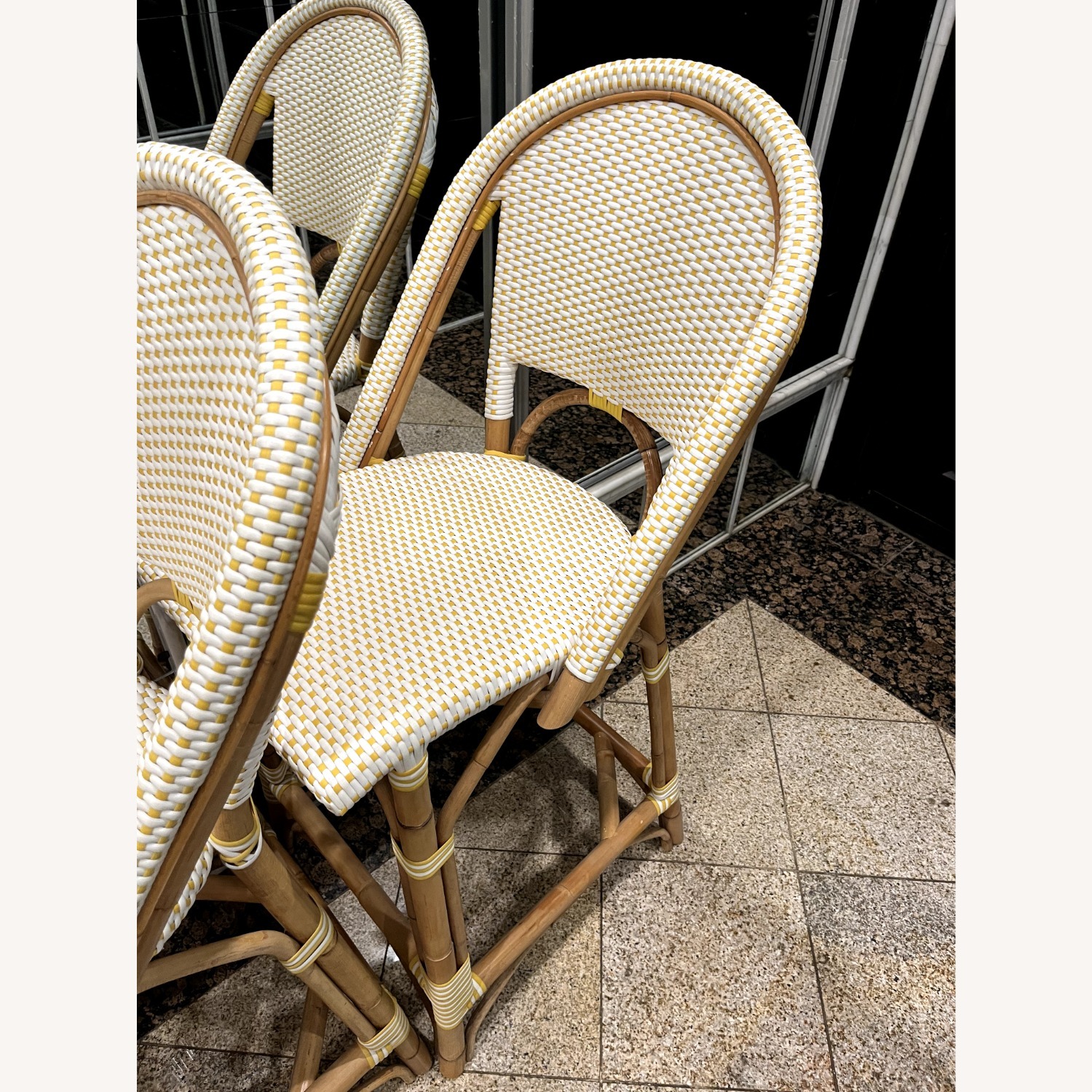 Serena & Lily Riviera Rattan Counter Stools - image-3