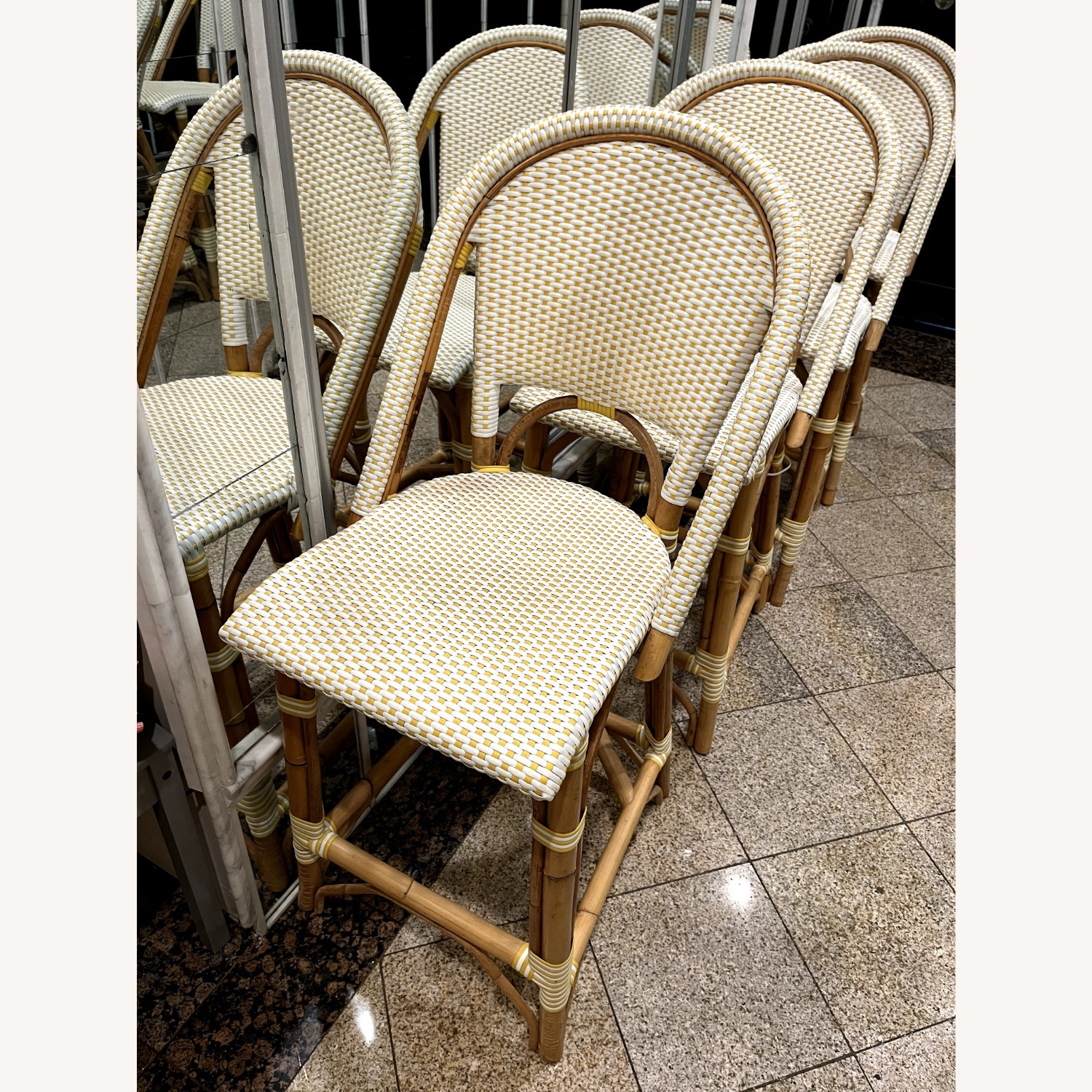 Serena & Lily Riviera Rattan Counter Stools - image-1