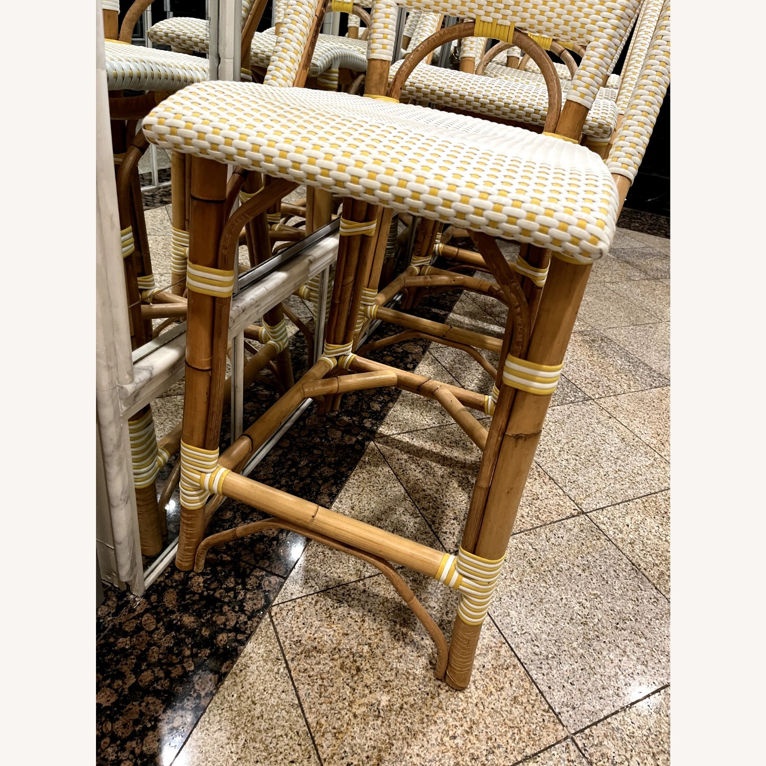Serena & Lily Riviera Rattan Counter Stools - image-2