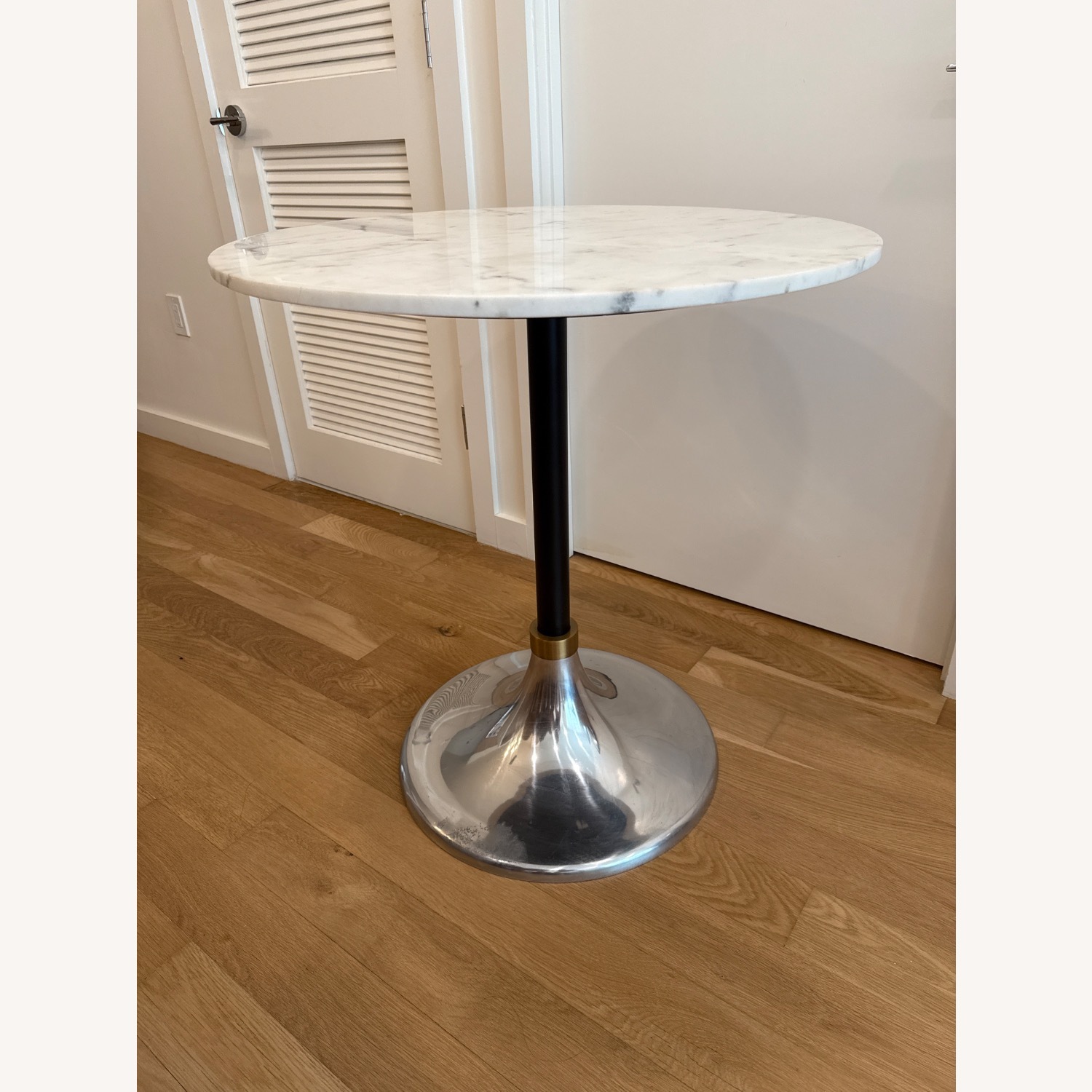 CB2 Hackney Marble Top Bistro Table - image-1