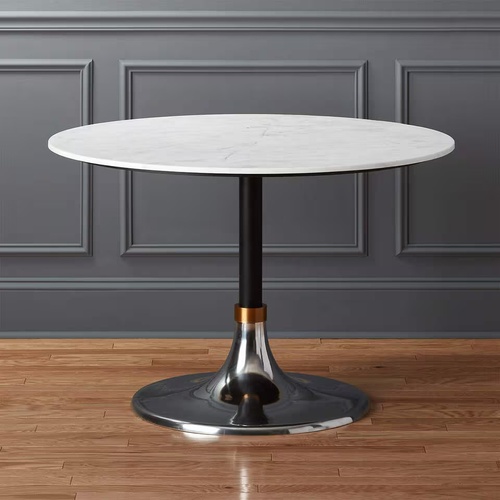 Used CB2 Hackney Marble Top Bistro Table for sale on AptDeco