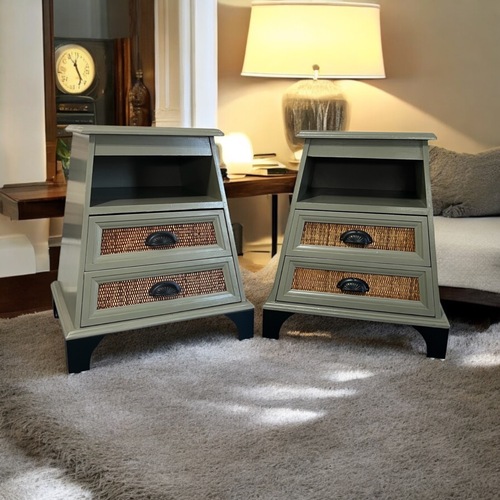 Used Pier 1 Imports Pyramid Nightstands for sale on AptDeco