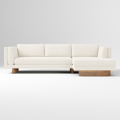 Used West Elm Anton 2-Piece Chaise Sectional 105" for sale on AptDeco