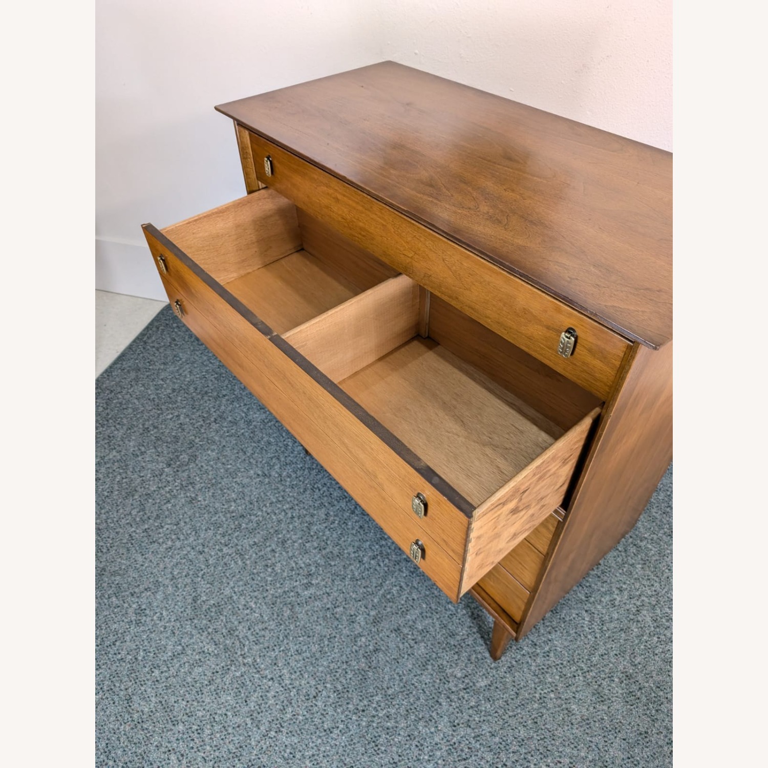 MCM Bassett Mayan 6 Drawer Walnut Highboy - image-8