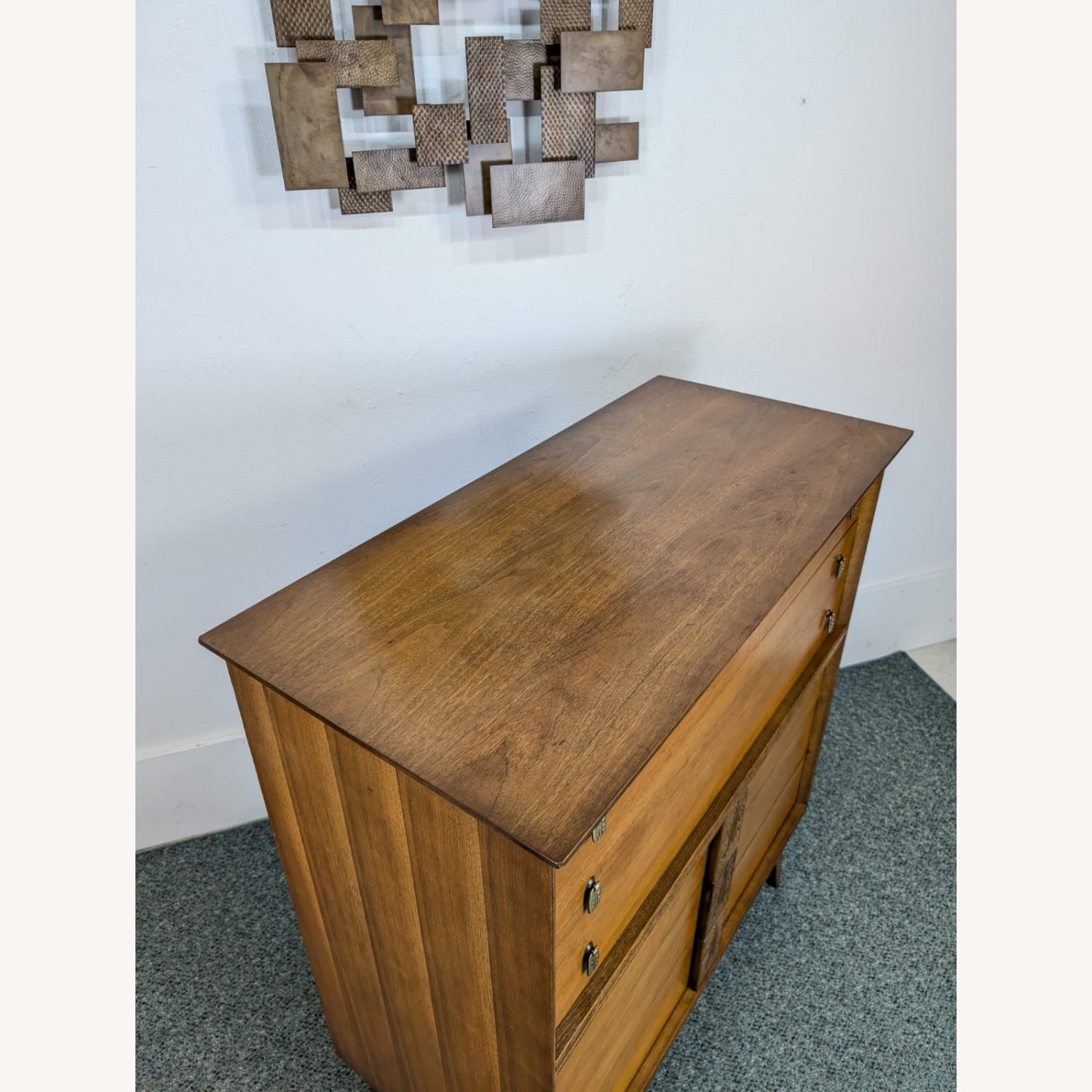 MCM Bassett Mayan 6 Drawer Walnut Highboy - image-6