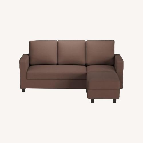 Used Amazon Sectional L Shaped Sofa with Reversible Chaise for sale on AptDeco