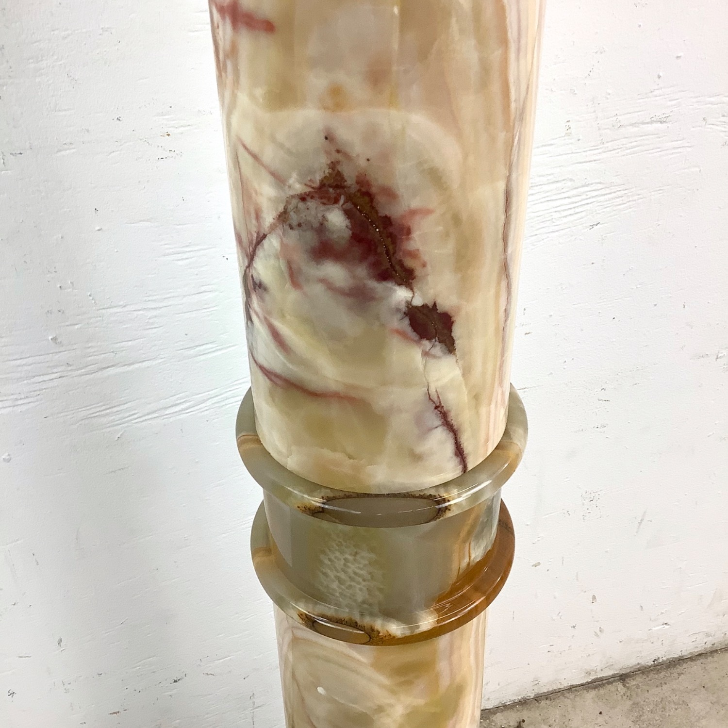 Vintage Onyx Pedestal and Vase - image-17
