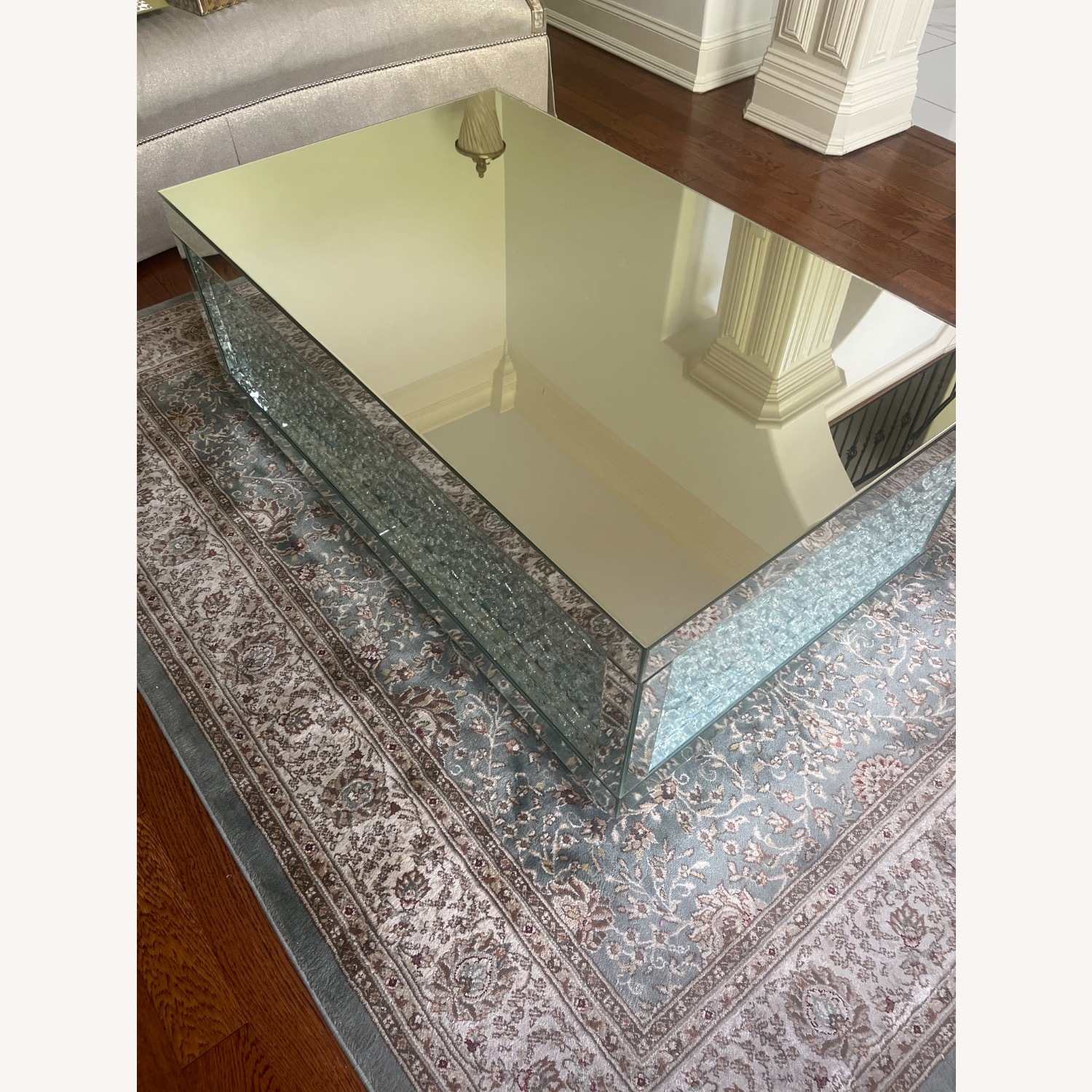 East Memphis Mirrored Glass Coffee Table - image-1