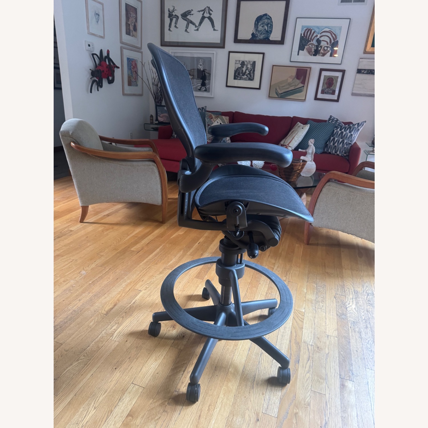 Herman Miller Aeron Stool Bar Height - image-3