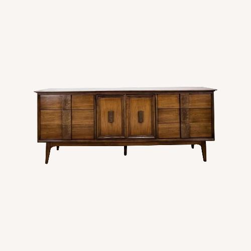 Used MCM Bassett Mayan 9 Drawer Walnut Dresser for sale on AptDeco