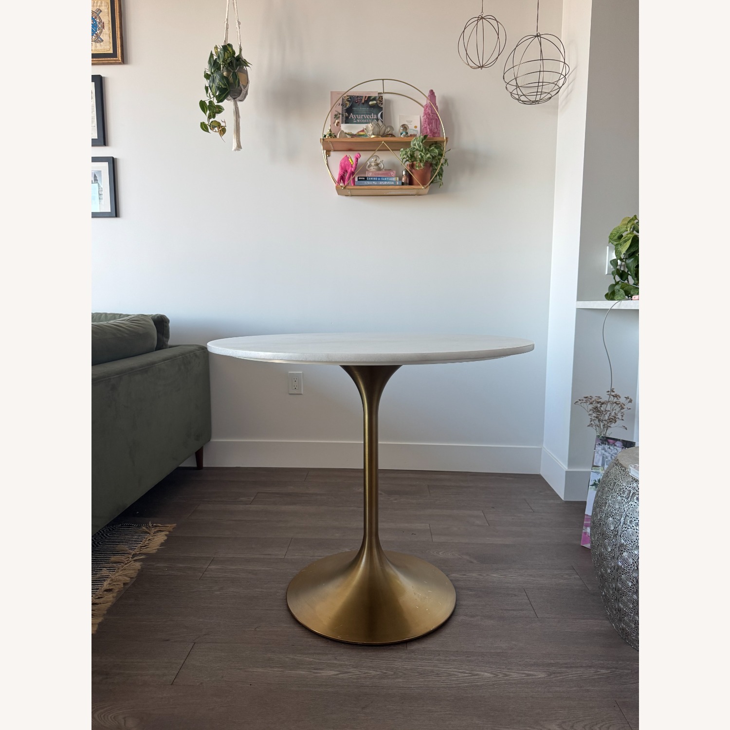 World Market Leilani  Marble Tulip Dining Table - image-1