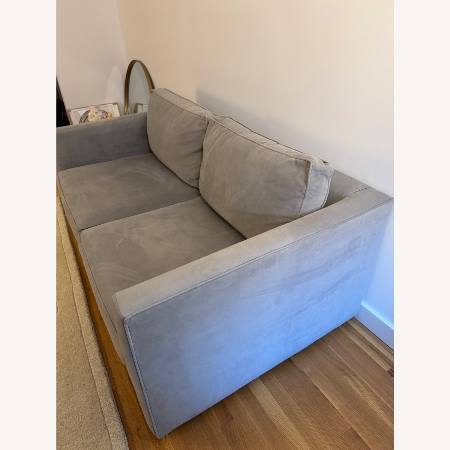 West Elm  Harris Dove Gray 66” Sofa - image-2