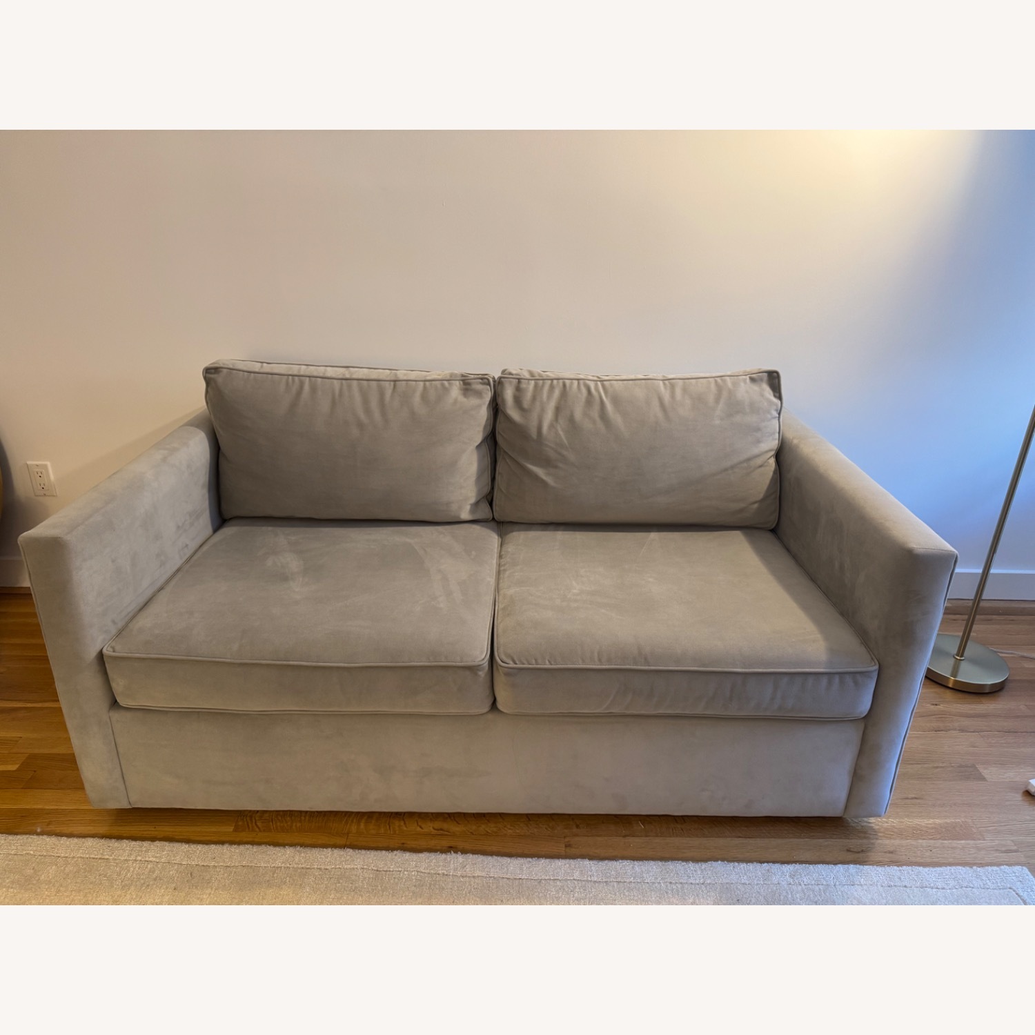West Elm  Harris Dove Gray 66” Sofa - image-1