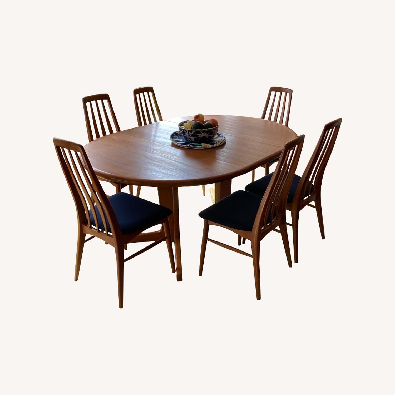 1960's Koefoeds Hornslet Dining Table & Chairs - image-0