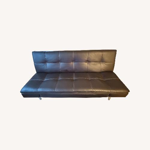 Used Costsco Russel Beautyrest Bonded Leather Euro Lounger for sale on AptDeco
