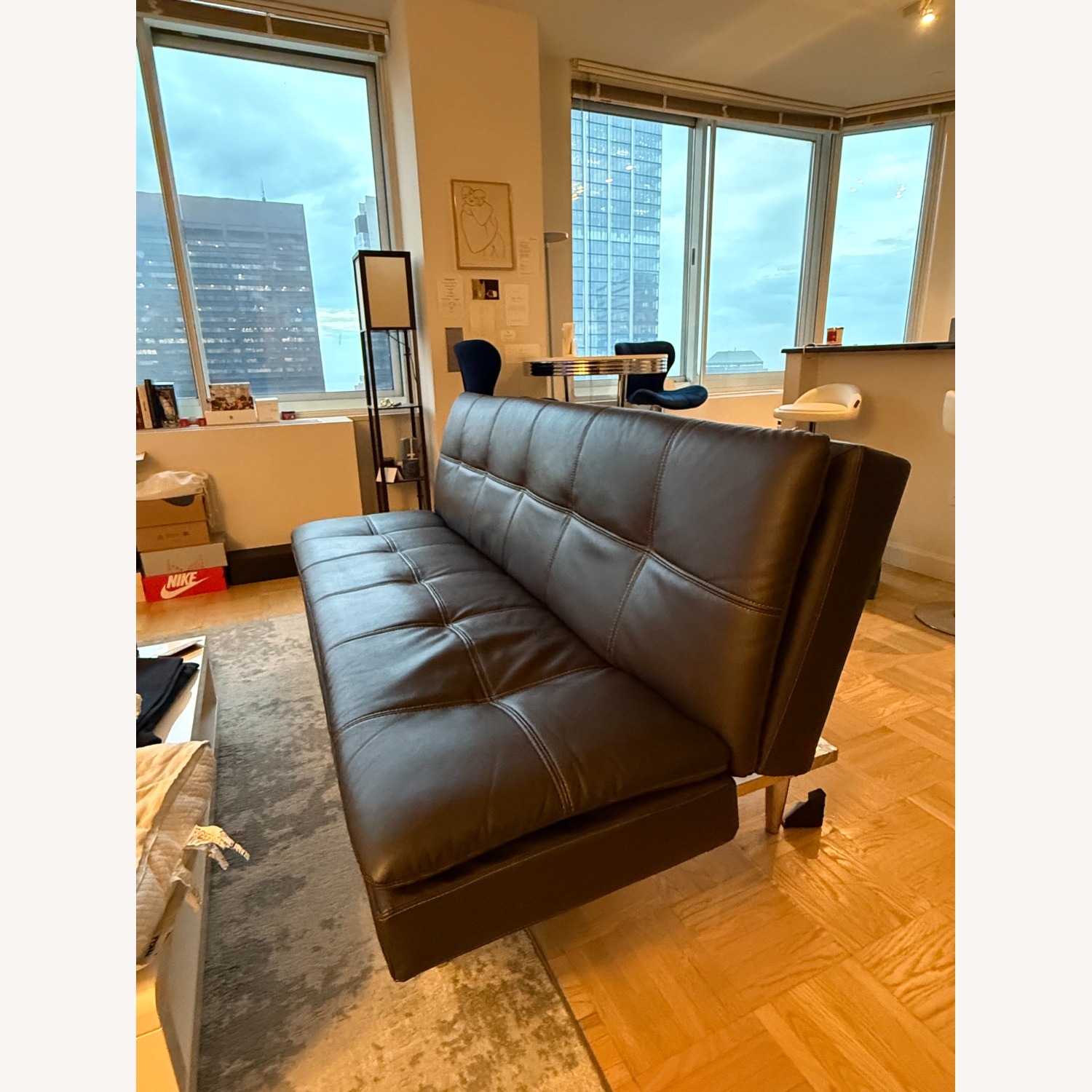 Costsco Russel Beautyrest Bonded Leather Euro Lounger - image-2