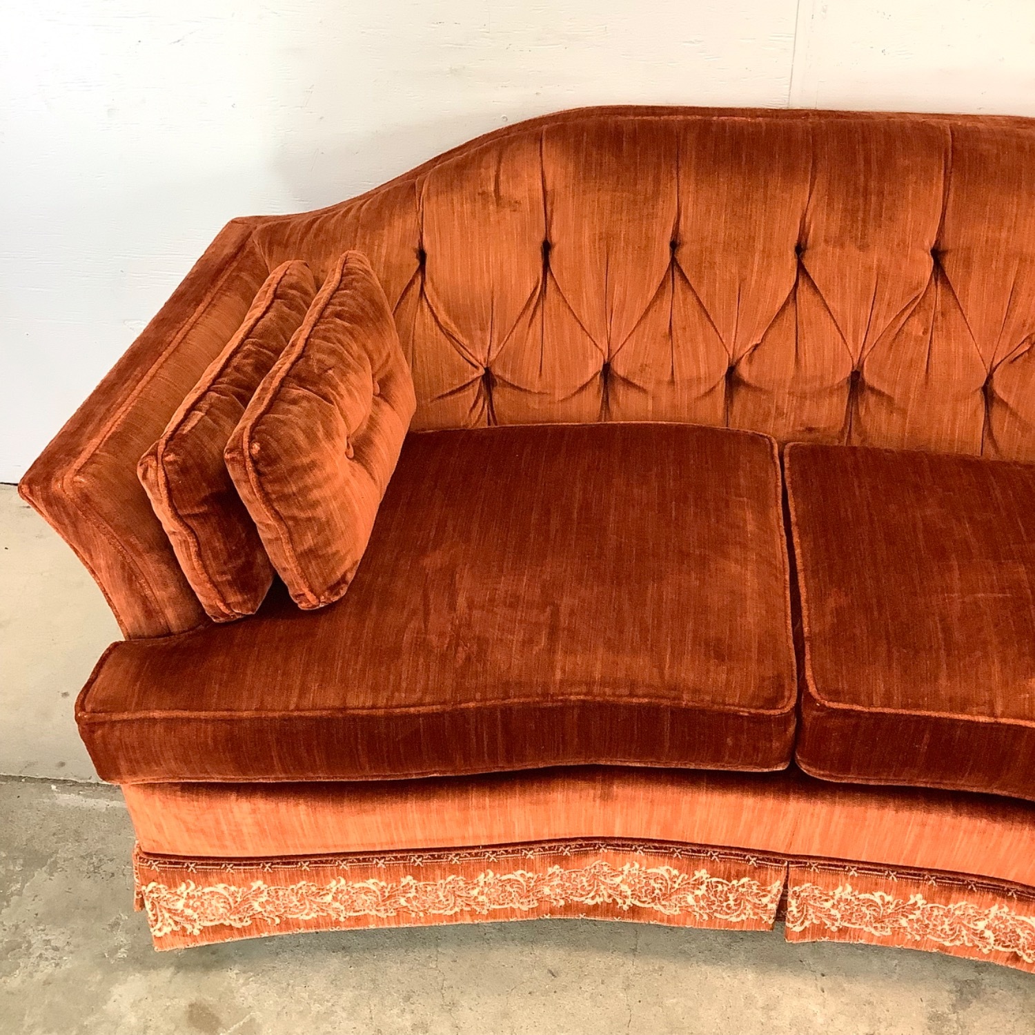 Mid-Century Tufted Two Seat Sofa or Loveseat - image-3