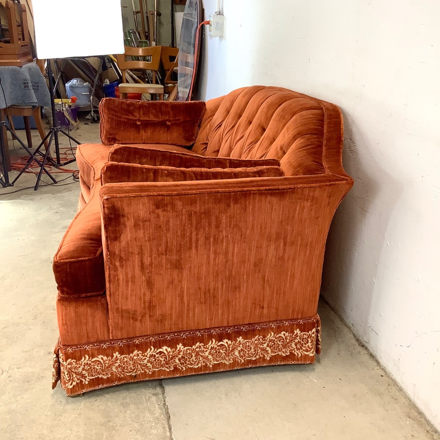 Mid-Century Tufted Two Seat Sofa or Loveseat - image-6