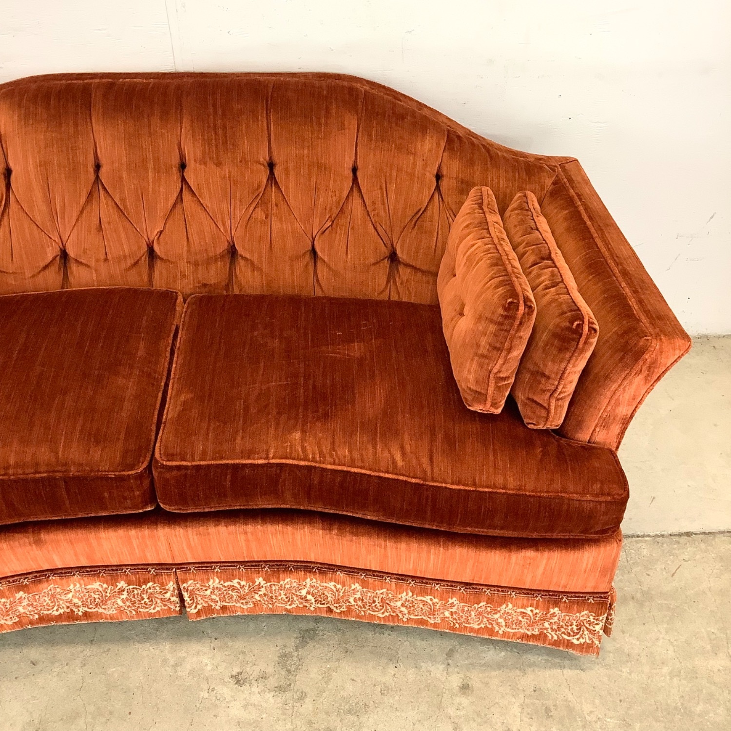 Mid-Century Tufted Two Seat Sofa or Loveseat - image-4